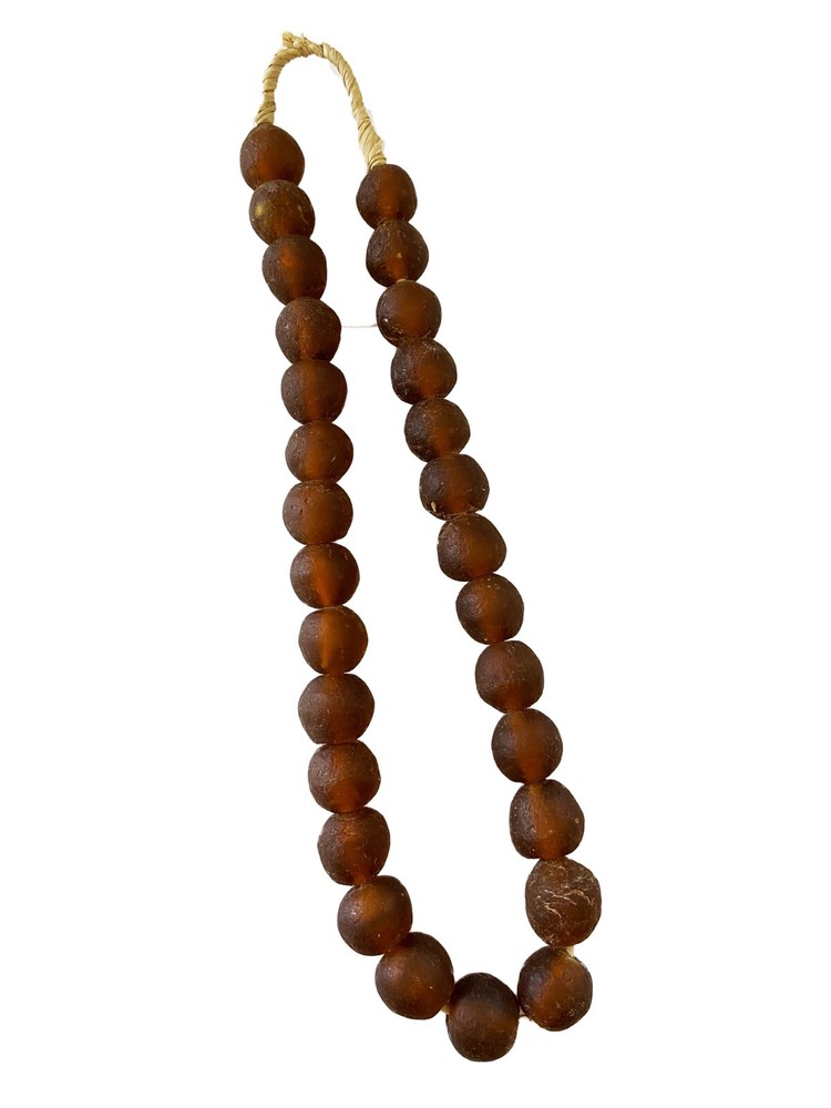African Jumbo Glass Trading Beads String