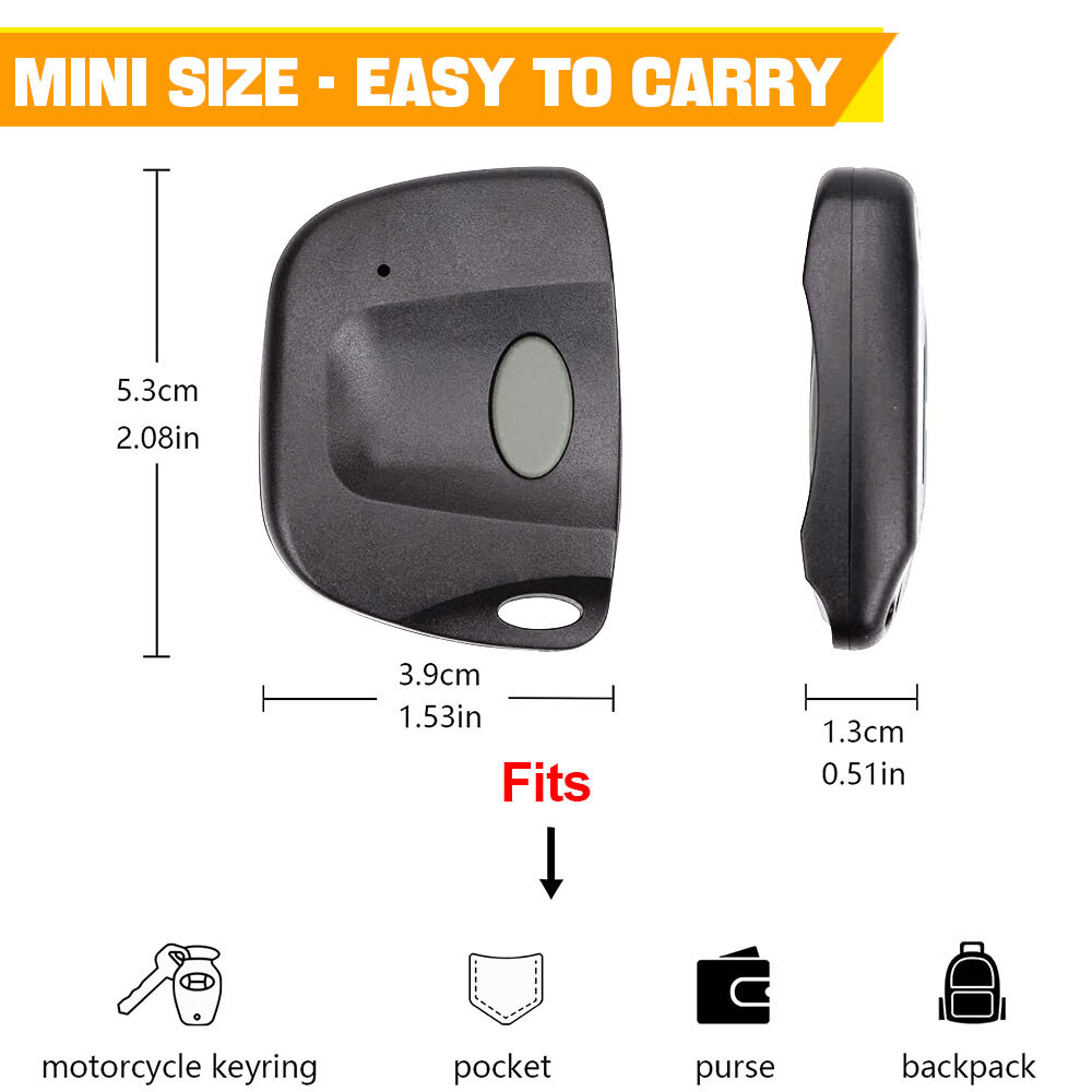 10 Digit Pins EZ Code Remote Control Garage Door Gate Opener Transmitter 300 MHz