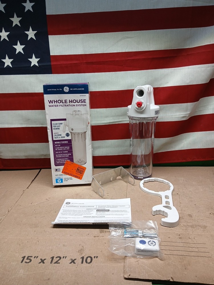 GE GXWH20T Whole House Water Filtration System Model OPEN BOX