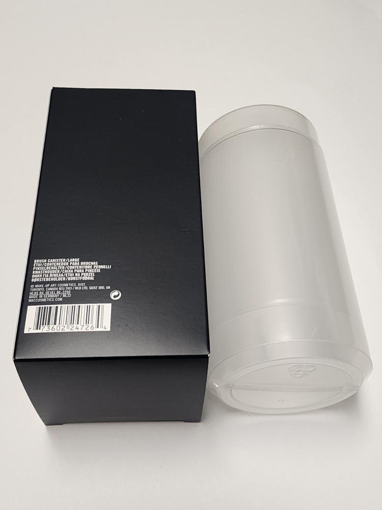 MAC Brush Canister Large Adjustable Makeup Brush Holder Case EMPTY