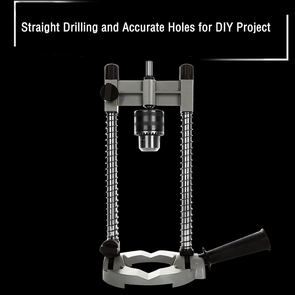 Portable Drill Press Hand Drill Multi-Angle Drill Guide Attachment 1/4"and 3/8"