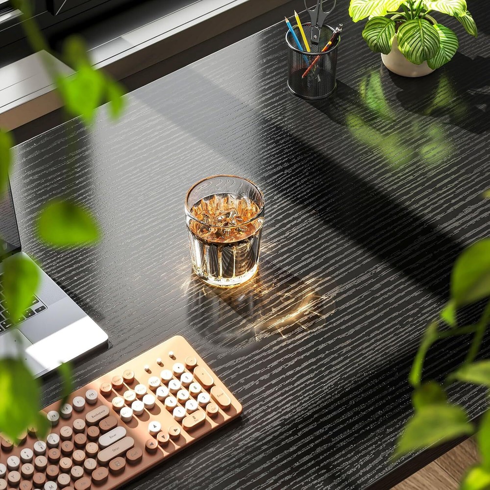 55 Inch Computer Desk, Modern Simple Style Desk for Home Office, Study Student