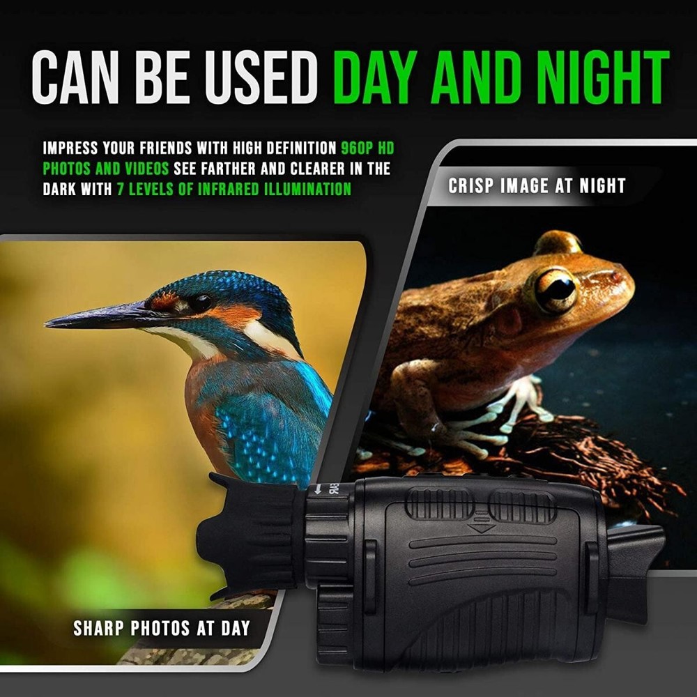 Night Vision LCD Digital Screen Binoculars Goggles 32GB Monocular Infrared