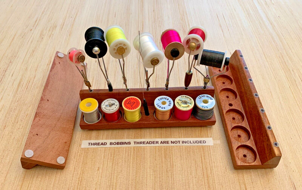 WADE'S FLY-TYING THREAD BOBBIN ORGANIZER TOOL CADDY & QUICK DRAW KIT COMBO