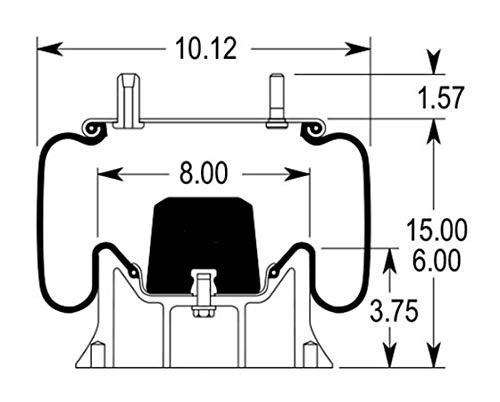 Torque Air Spring Bag Replaces for ContiTech AS9105