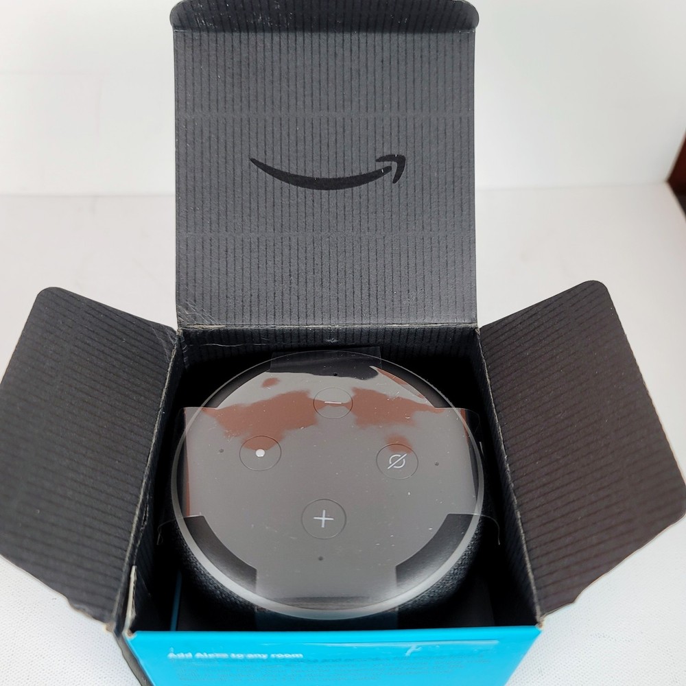 Amazon Echo Dot 3rd Gen Smart Speaker Alexa Black (OPEN BOX New) Complete