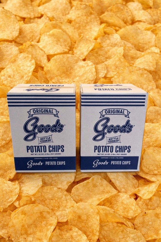 2 Boxes Of Goods Kettle Cooked Potato Chips 2lbs