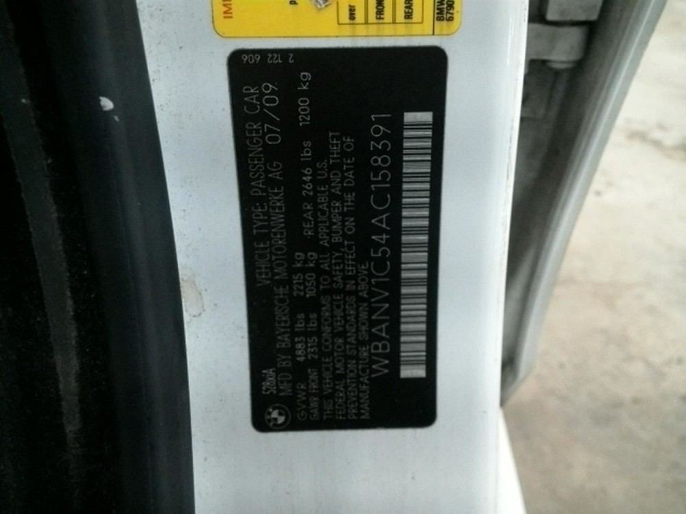 528I 2010 High Mounted Stop Light 104788876