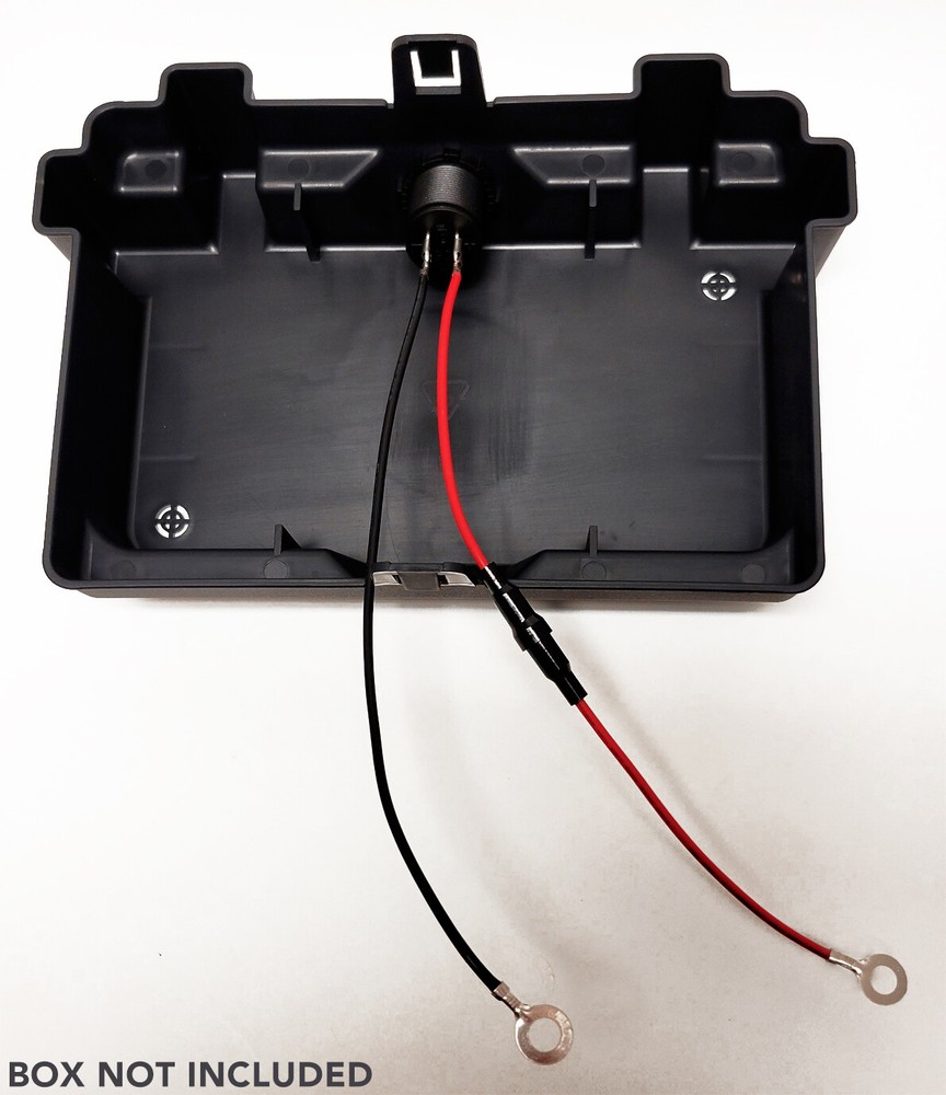 Voltmeter Dual USB Digital LED 5/16" Ring Cables Panel battery Box DIY K3VU