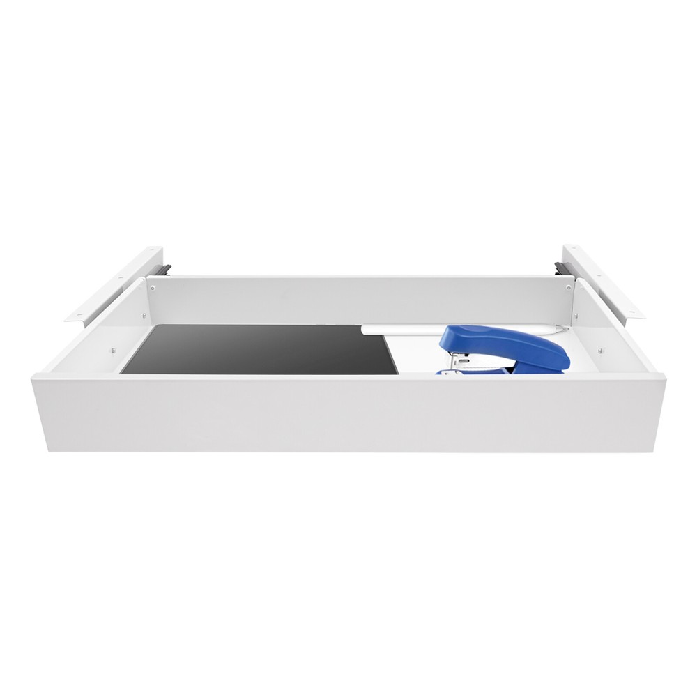 Under Desk Mounted Sliding Pull-out Drawer, Drawer Storage Organizer for Desks
