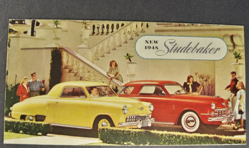 1948 Studebaker Small Brochure Folder Champion Commander Excellent Original 48