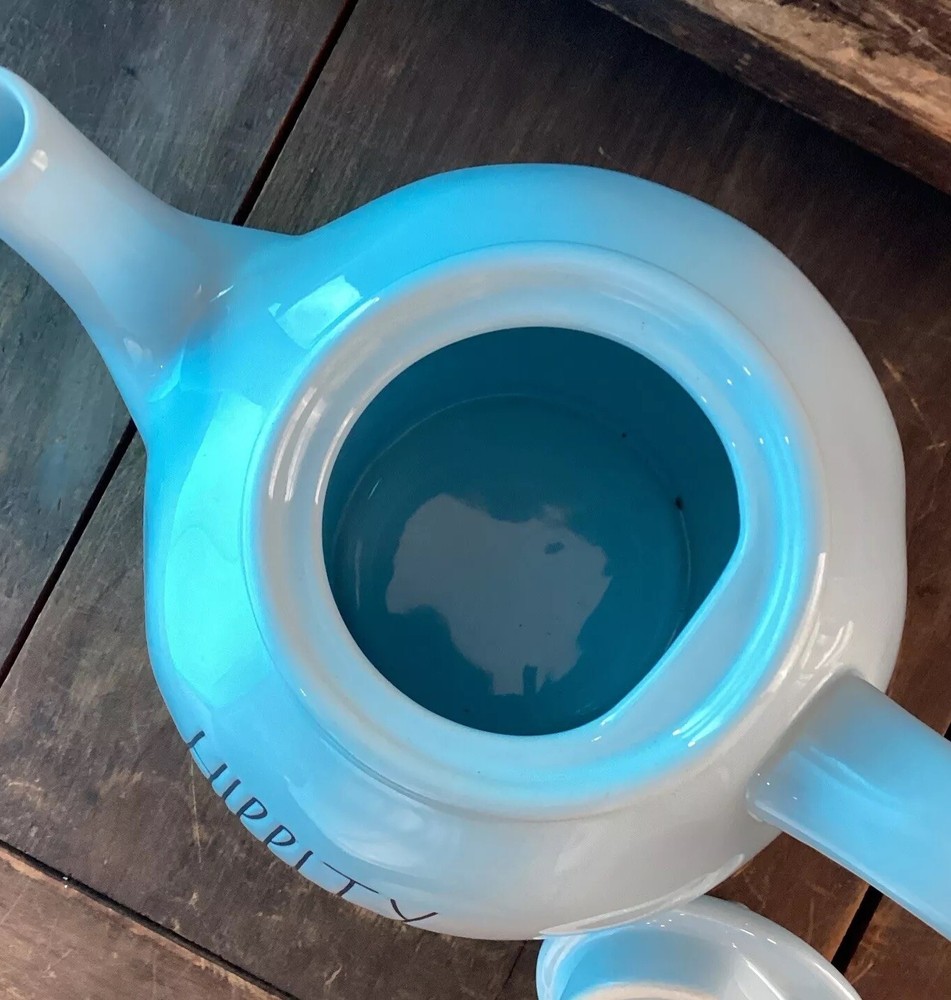 Rae Dunn Ceramic Hippity Hoppity Tea Pot