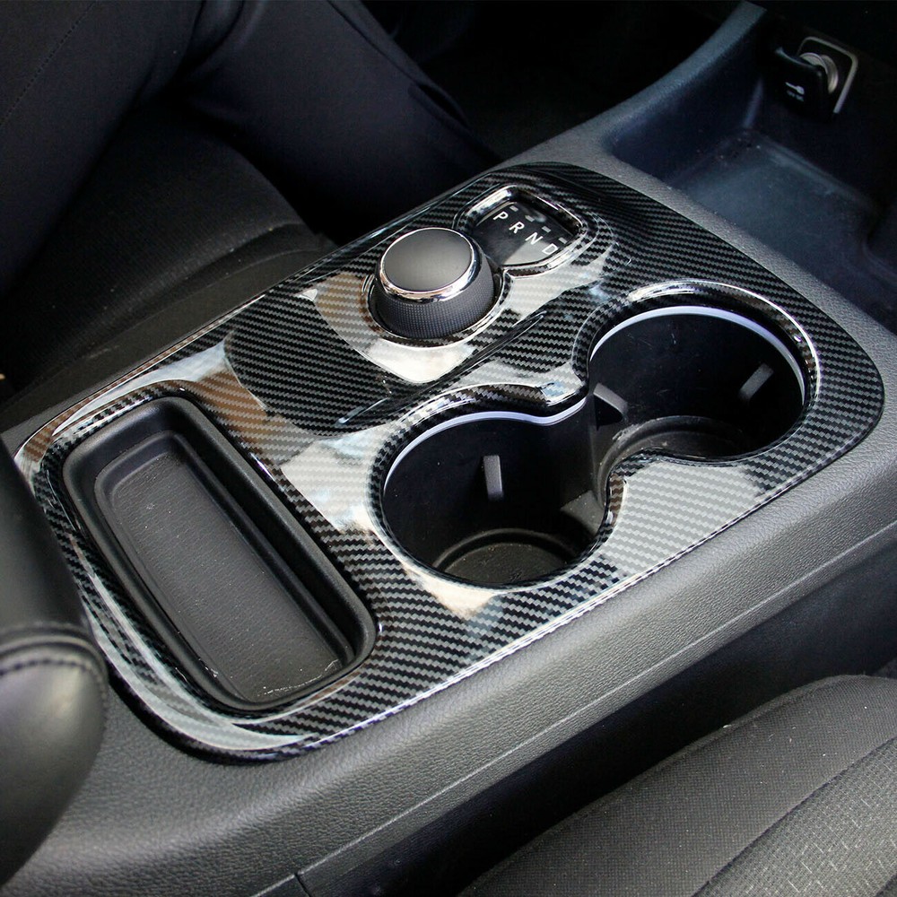 Carbon Fiber Central Control Gear Shift Panel Trim for Dodge Durango 2014-2017