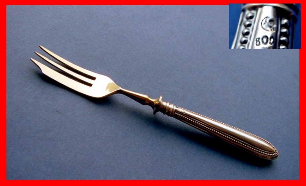 1. Fork/ Cake Fork, 800 Silver, 19th Century C204