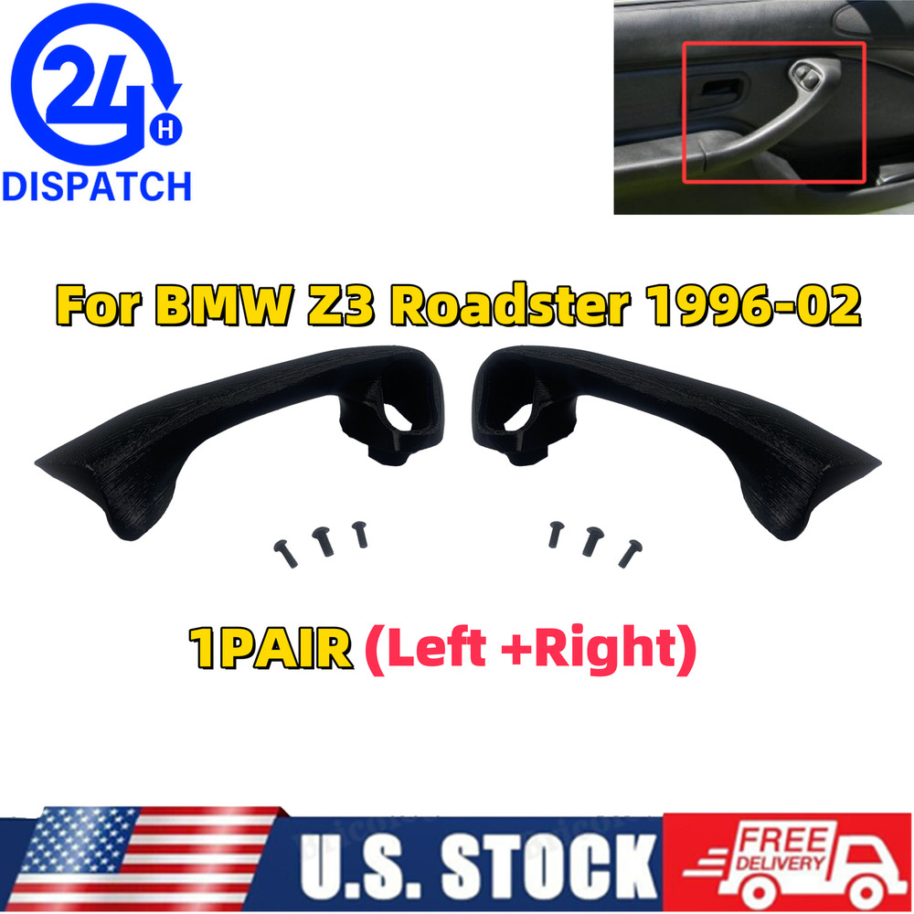 1pair For 1996-2002 BMW Z3 Roadster Interior Door Pull Handle Left+Right