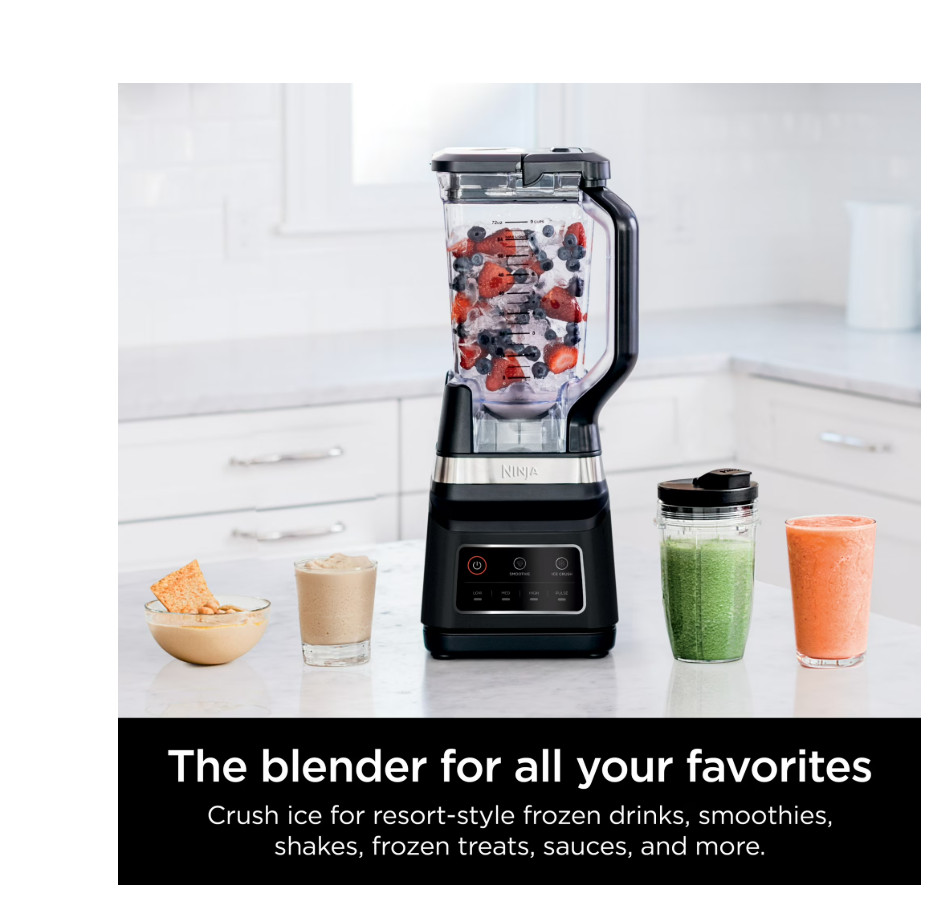 Ninja BN700 Professional Plus Blender 72oz 1200W Auto-iQ 2 Programs