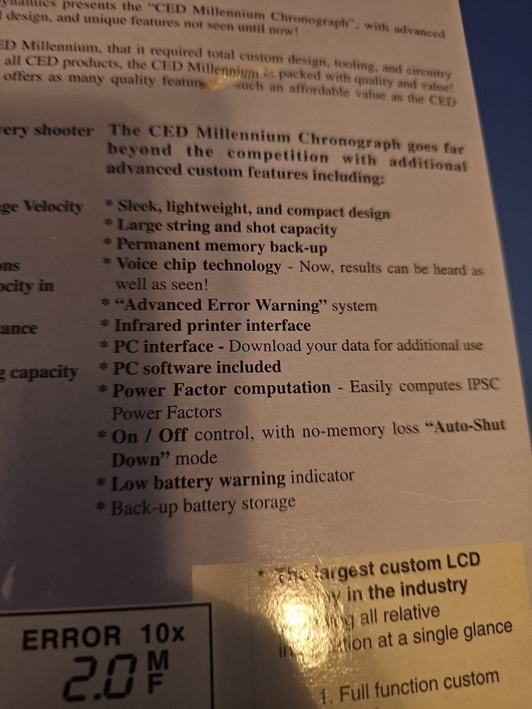 CED MILLENNIUM CHRONOGRAPH