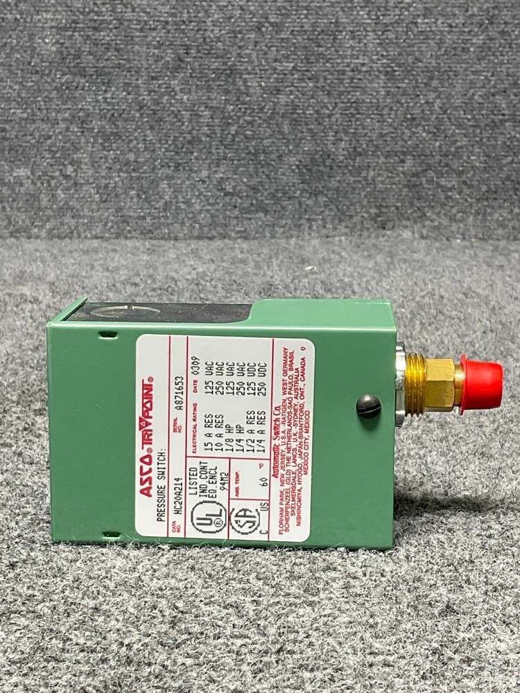 Asco HC20A214 Switch 🟢 General Purpose Compressor Pressure/Temp Control – Green