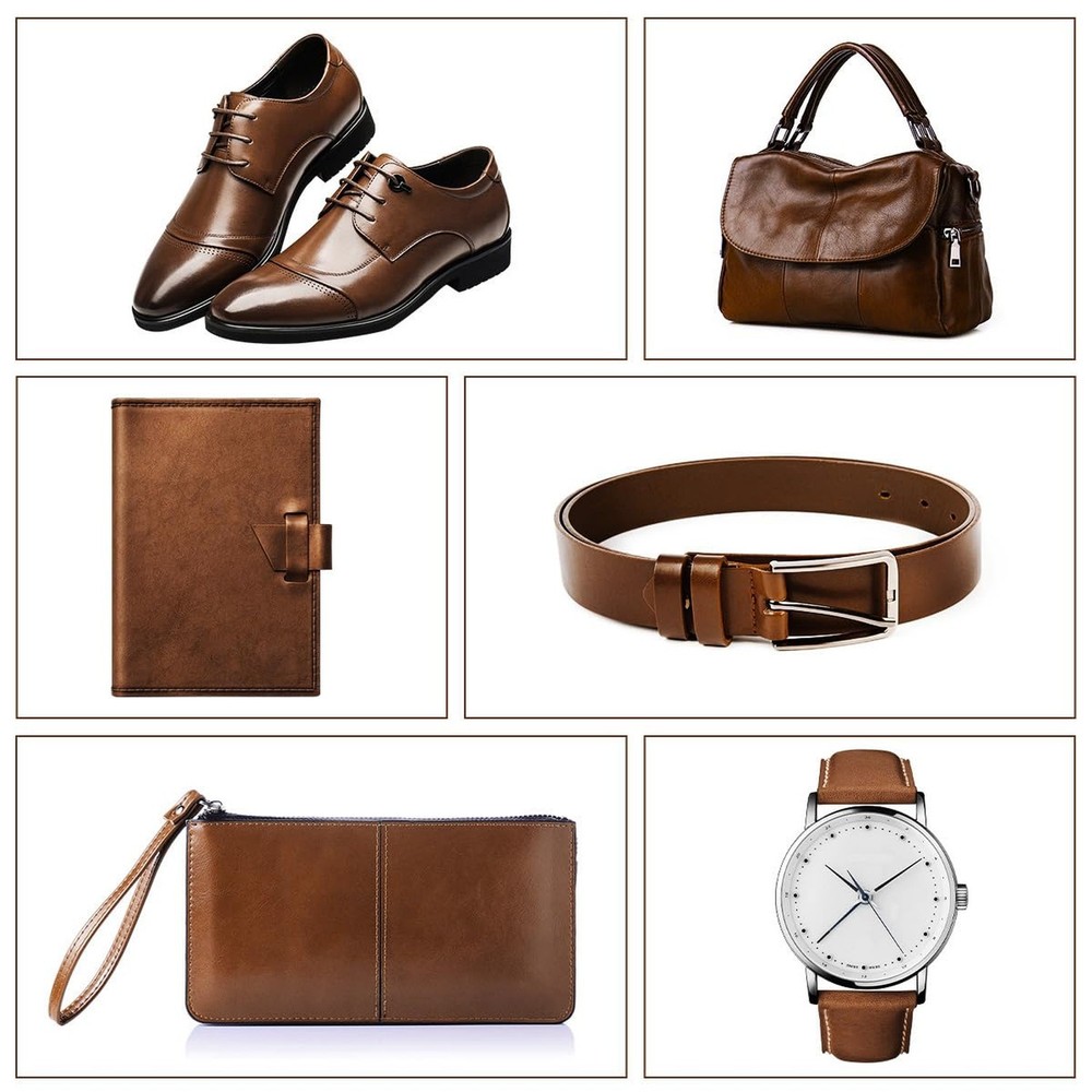 Full Grain Leather Pieces for Leather Working, Tooling Leather Sheets for Cra...