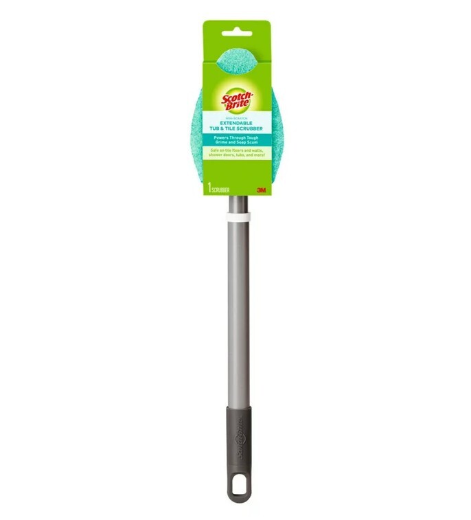 Scotch-Brite Shower and Tub Non-Scratch Scrubber w/ Extendable Handle