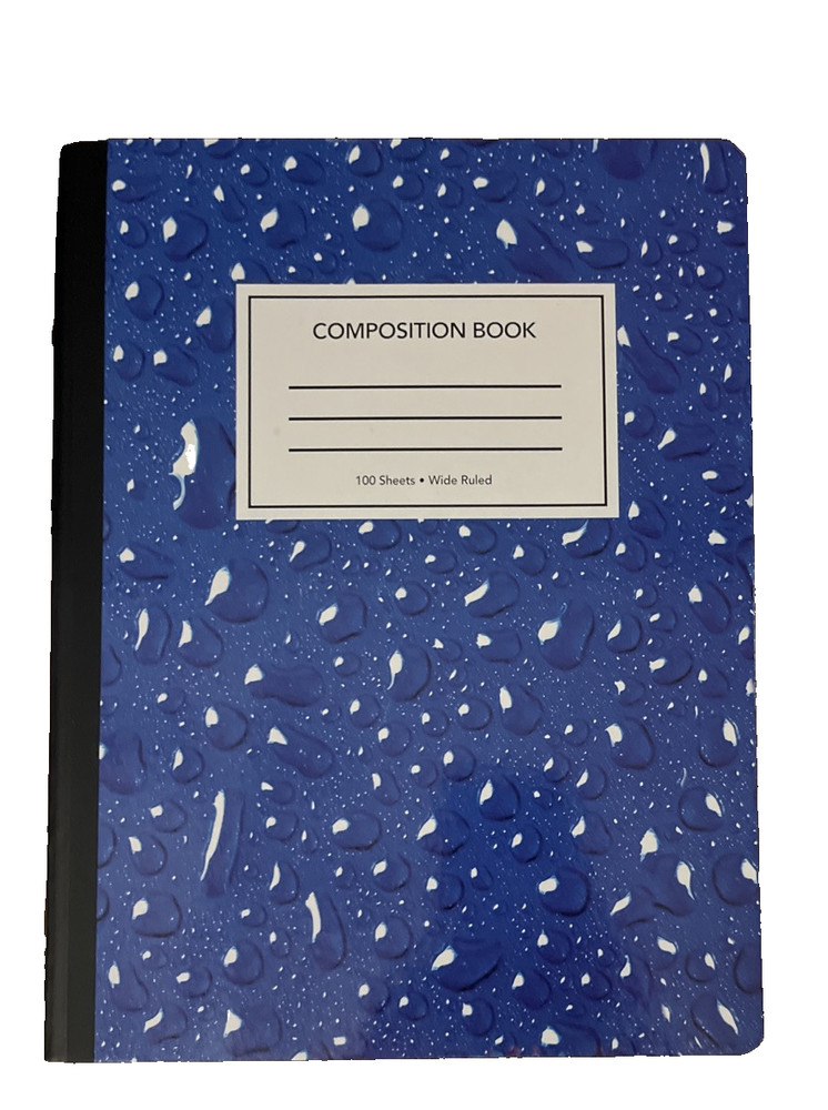 3 Piece Set-Composition Notebook-Book Sox Stretchable Book Cover-3 Ring Folder