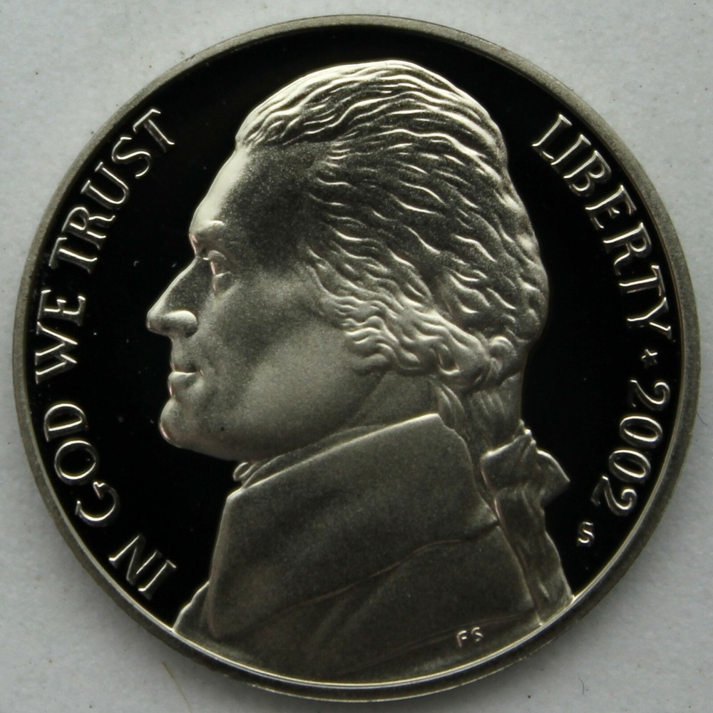 2002-S Proof Jefferson Nickel