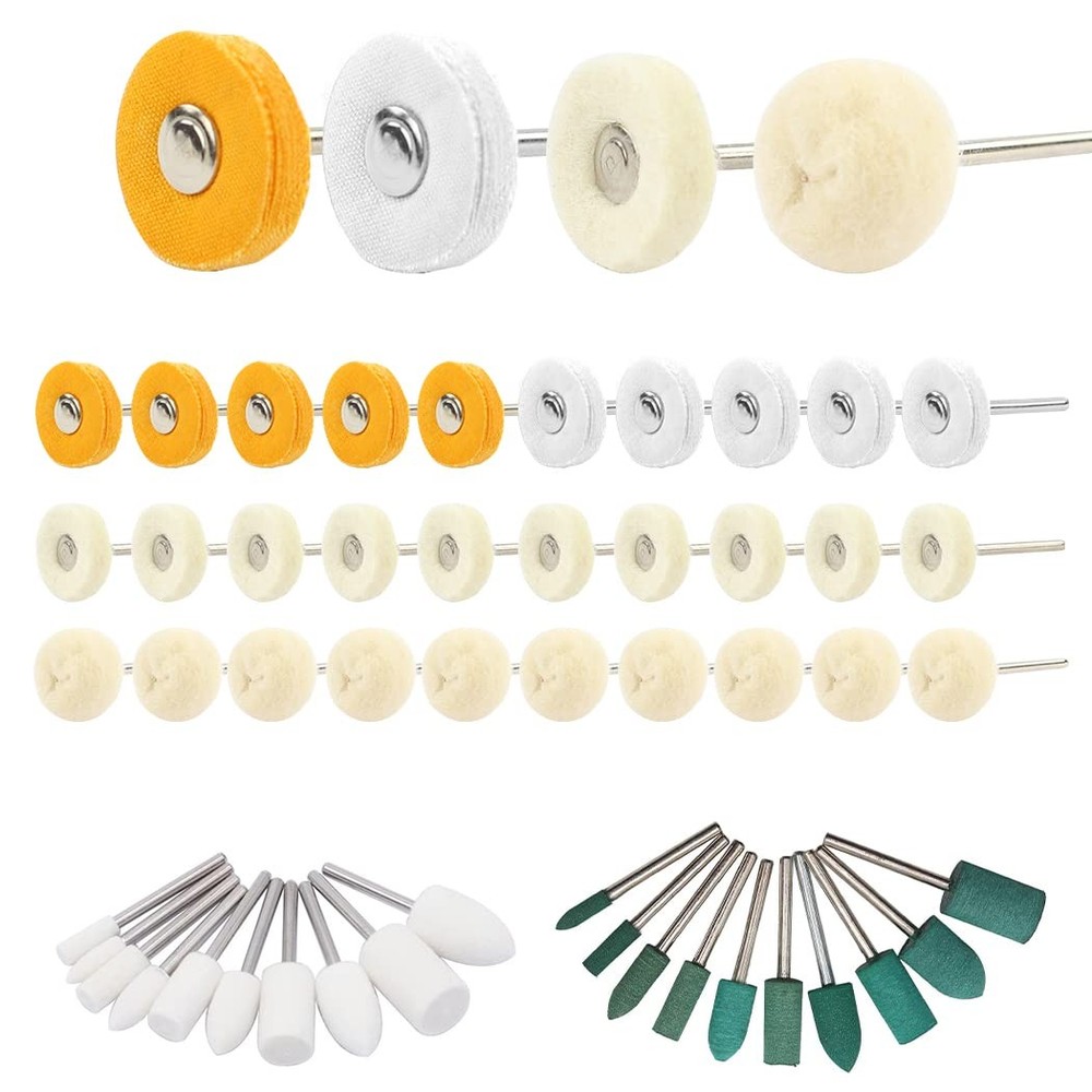 Polishing Buffing Wheels Kit for Drill Little Buffer Wheel Bits Rotary Tool A...