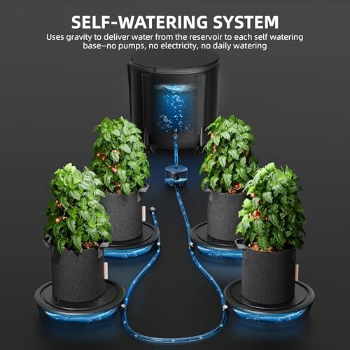 Gravity-Fed Self-Watering System Auto Watering System with 13 Gallon 4-Pack
