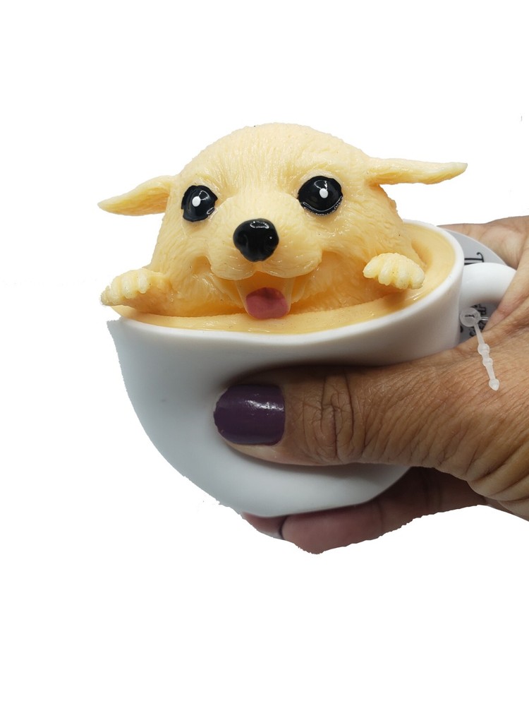 Schylling Squeeze Pup in a a Cup -Squishy Squeezy