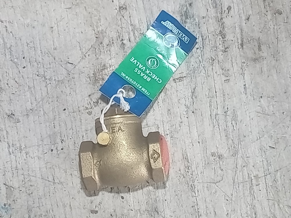 EVERFLOW 210T034-NL BRASS CHECK VALVE (O7B)