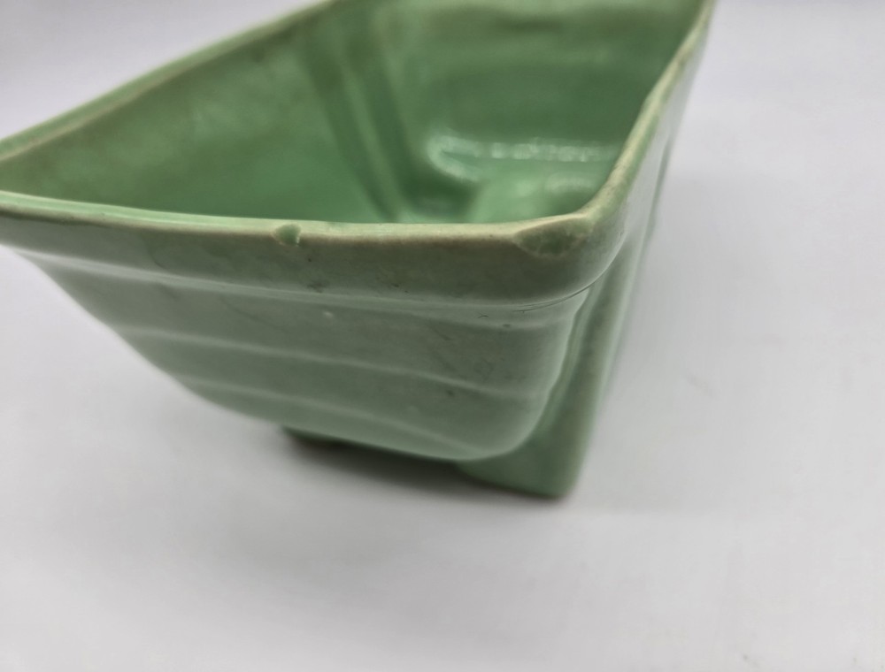 Cookson Pottery Planter Celery Green Footed Ceramic