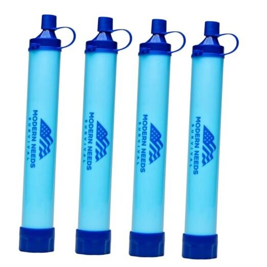 Ready Filter Personal Water Filter Straw | Backpacking Water Filter for 4