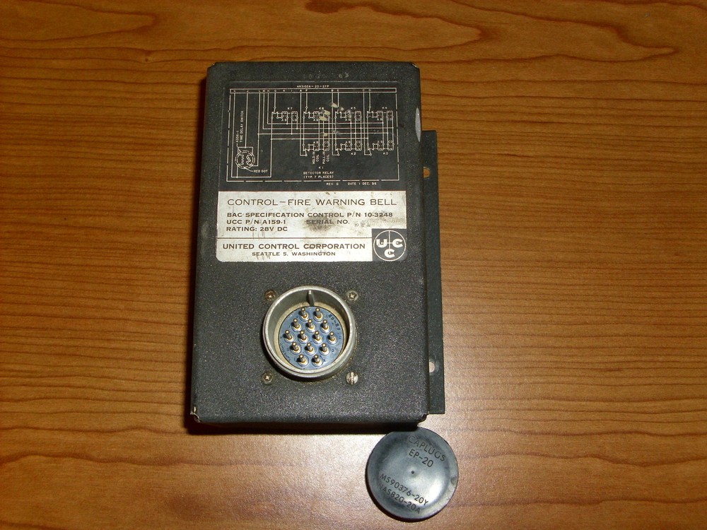 United Controls Fire Warning Bell Control 10-3248