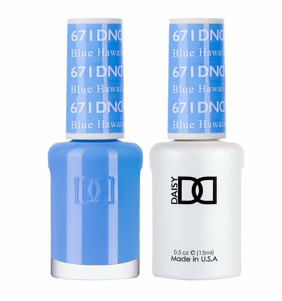 DND Duo Gel & Lacquer Blue Hawaiian #671