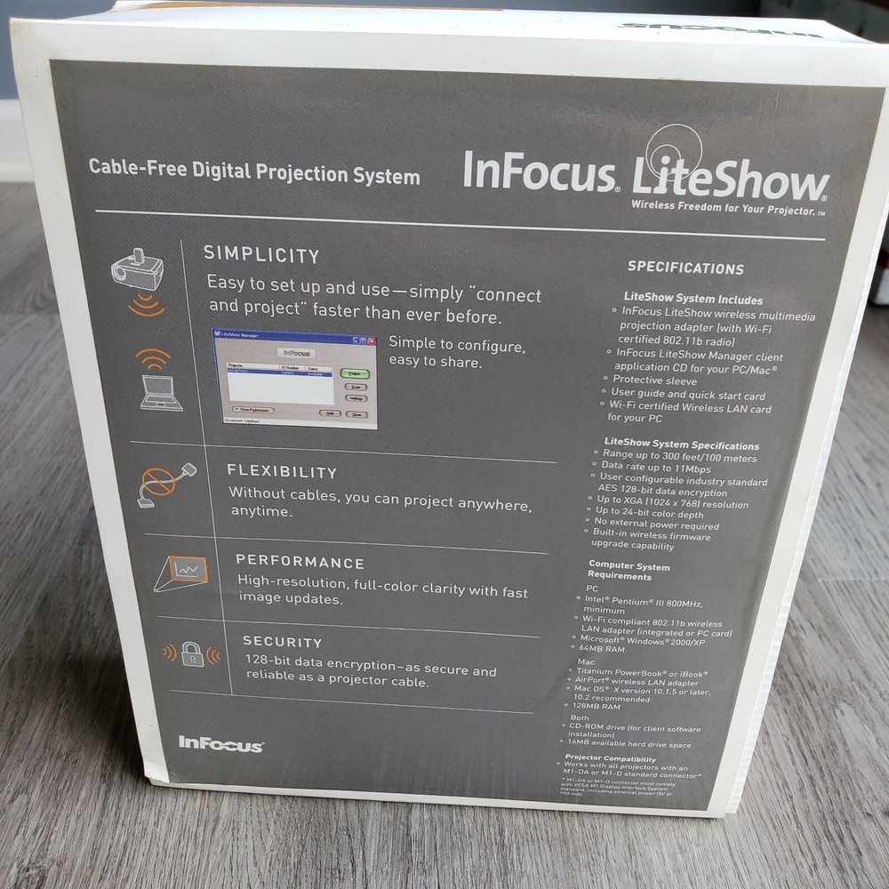 InFocus Lite Show Wireless Projector Connection M1-DA/M1-D compatible
