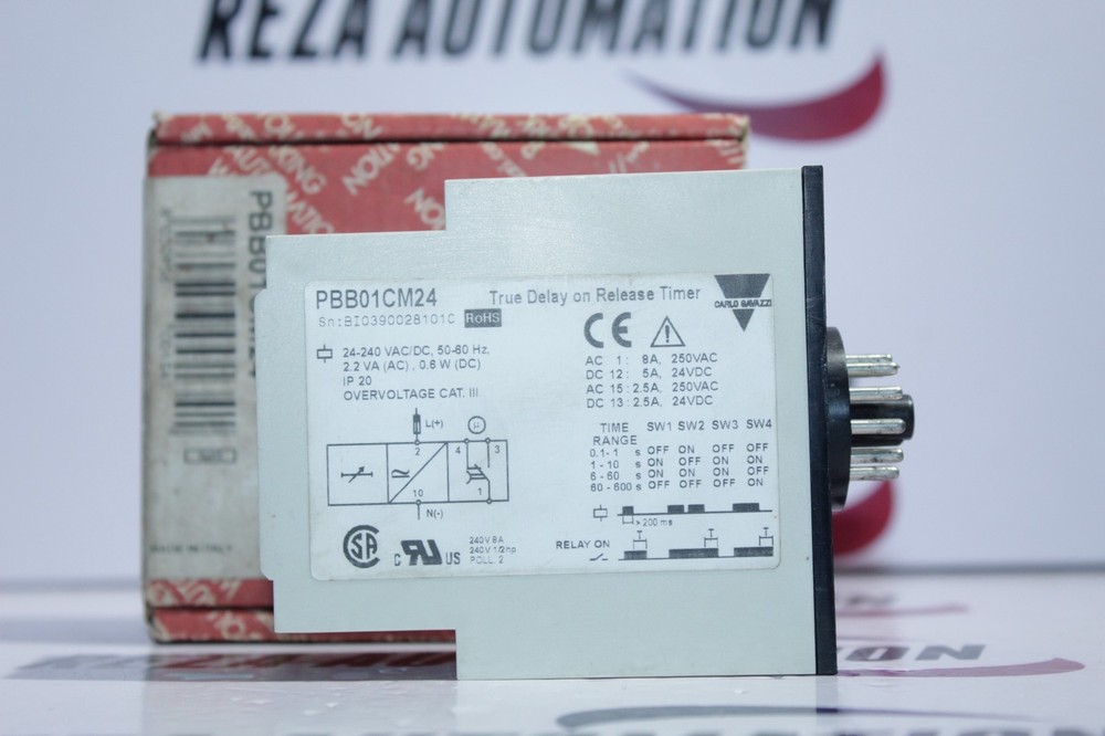CARLO GAVAZZI PBB01CM24 TRUE DELAY ON RELEASE TIMER