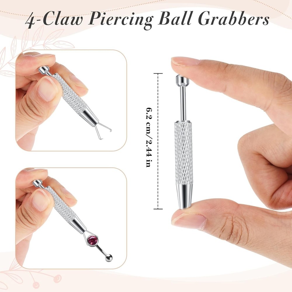Professional-Grade 9pcs Piercing Tools Set – Includes 3mm Ball Removal Tool