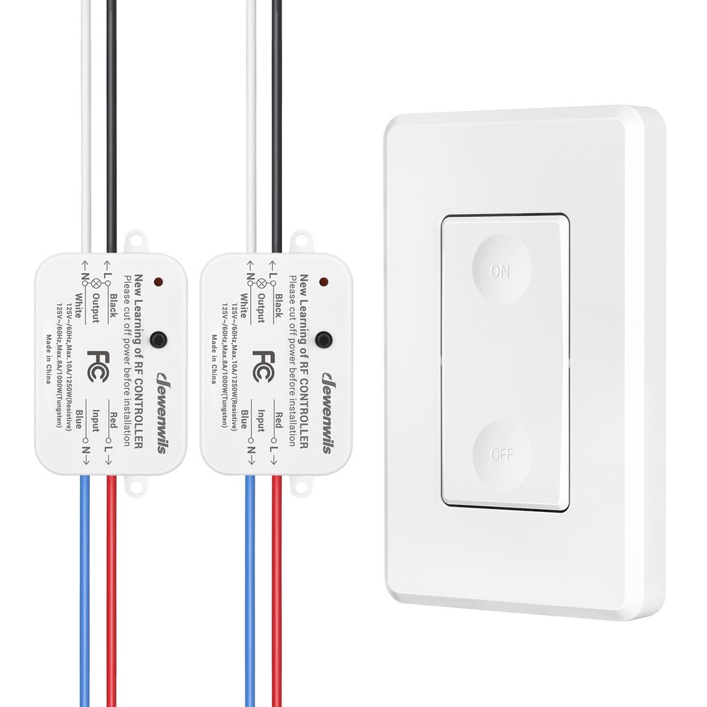 DEWENWILS Wireless Remote Control Wall Light Switch for Ceiling Lights 30M Range