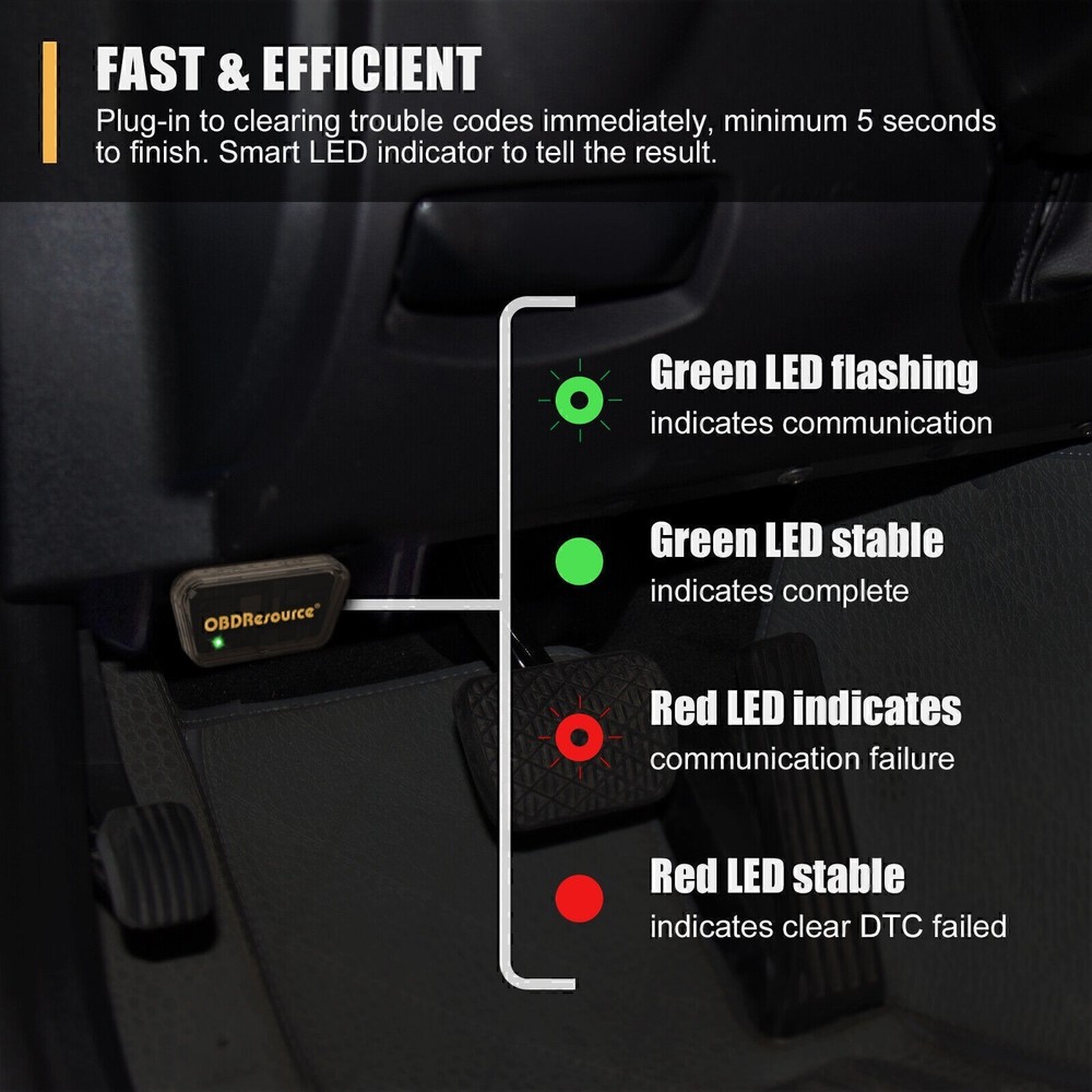 Car Code Reader OBD2 DTC Clearance OBDResource V1.5 Bluetooth Scanner Tool