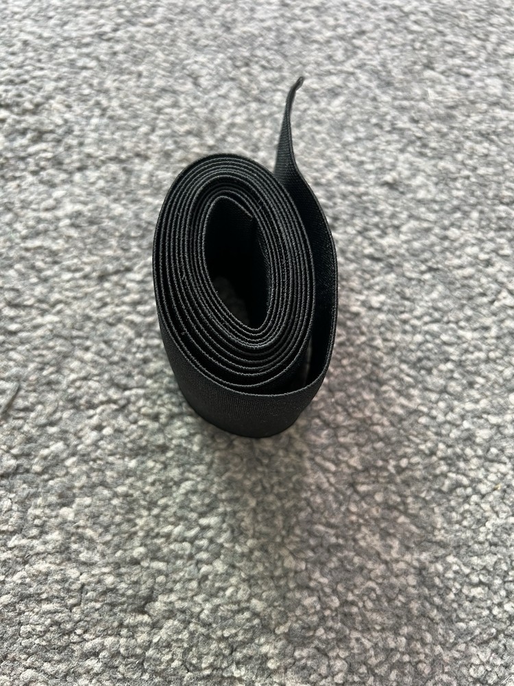 Black Elastic. 2” x 58”. New