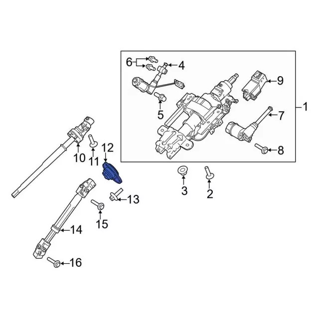 Genuine Ford Steering Coupling Boot FL3Z3D677D