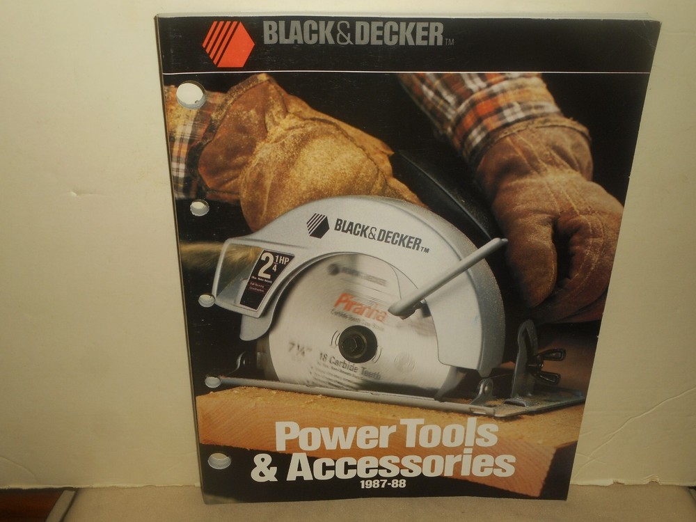 BLACK & DECKER Catalog 1987-88 Power Tools & Accessories 225 pages