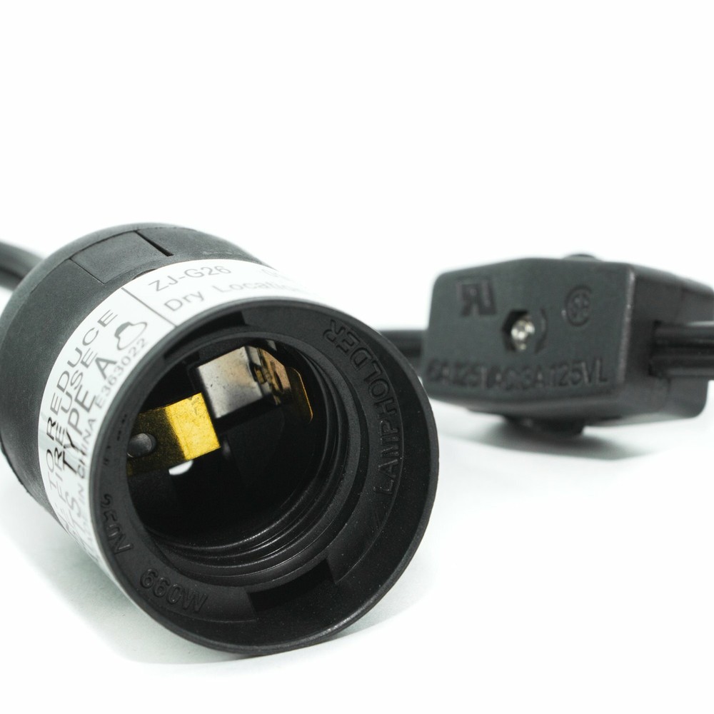 12ft E26/E27 Hanging Lantern Socket Holder Cord with On/Off Switch