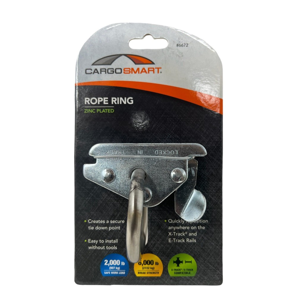 Cargo Smart Rope Ring Compatible with X-track & E track NEW