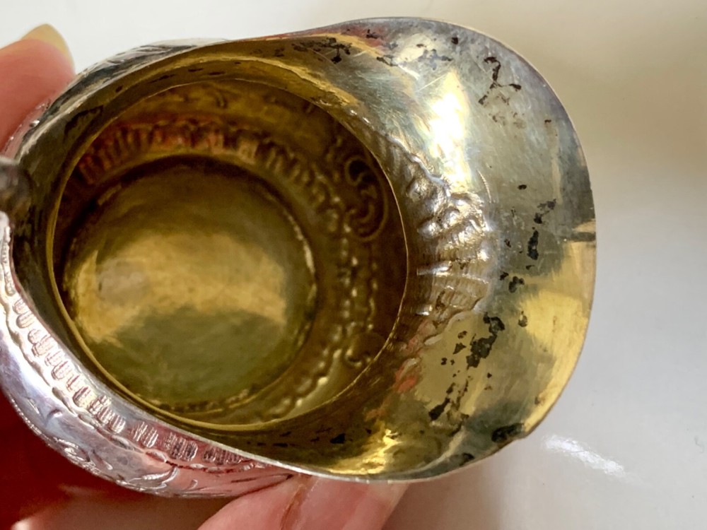 BEAUTIFUL - Dutch Miniature Pitcher/Creamer 800 Silver