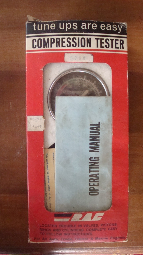 RAC model 535 Compression Tester Vintage in Box