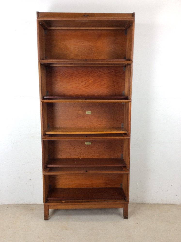 Antique 5 Stack Barrister Bookcase by Lindstrom