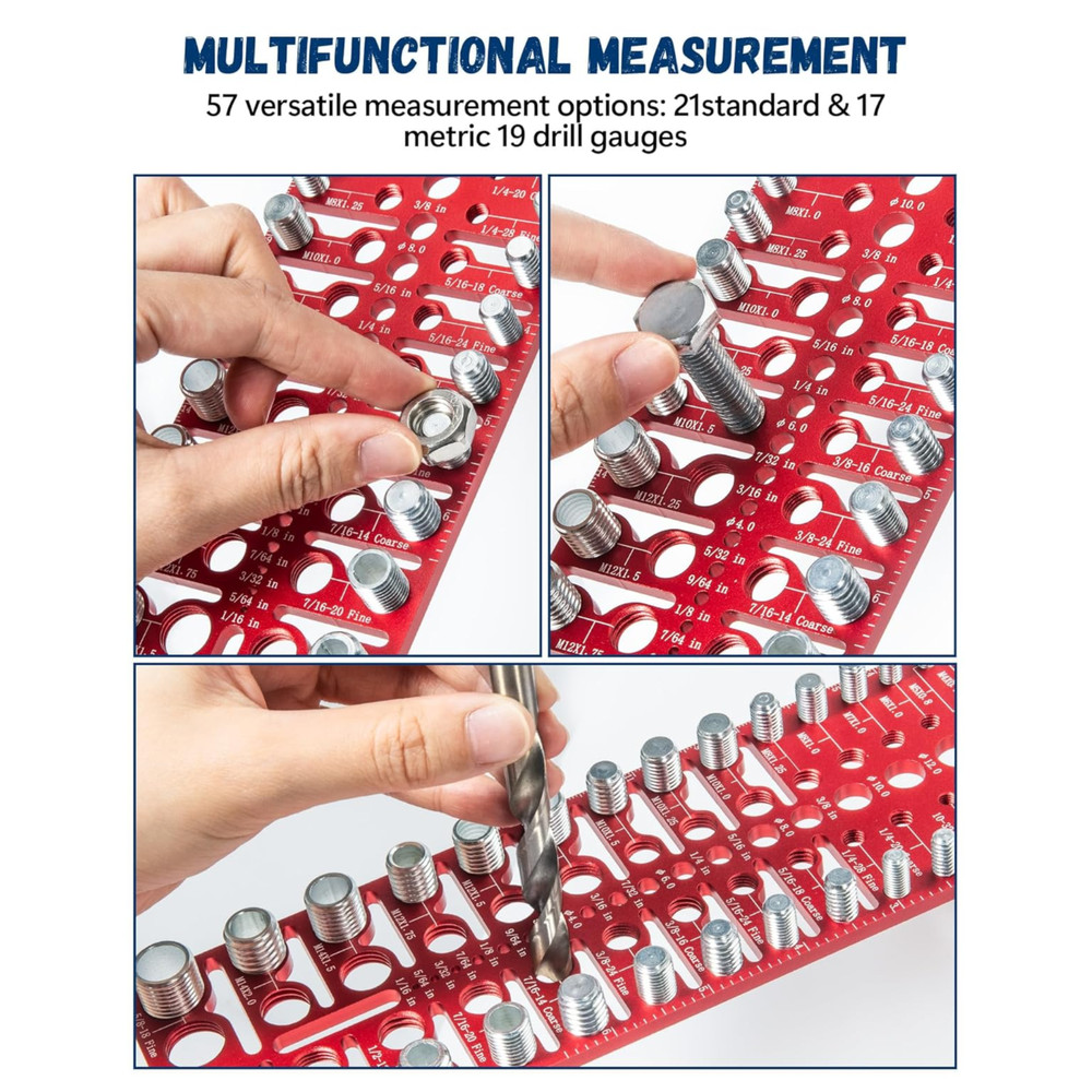 57 Nut and Bolt Thread Checker - Thread Checker Standard and Metric Bolt and Nut