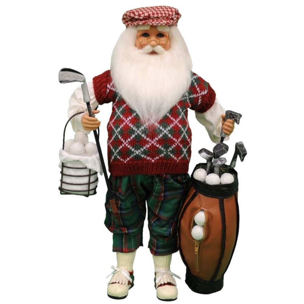 GOLF SANTA W/ BASKET  22
