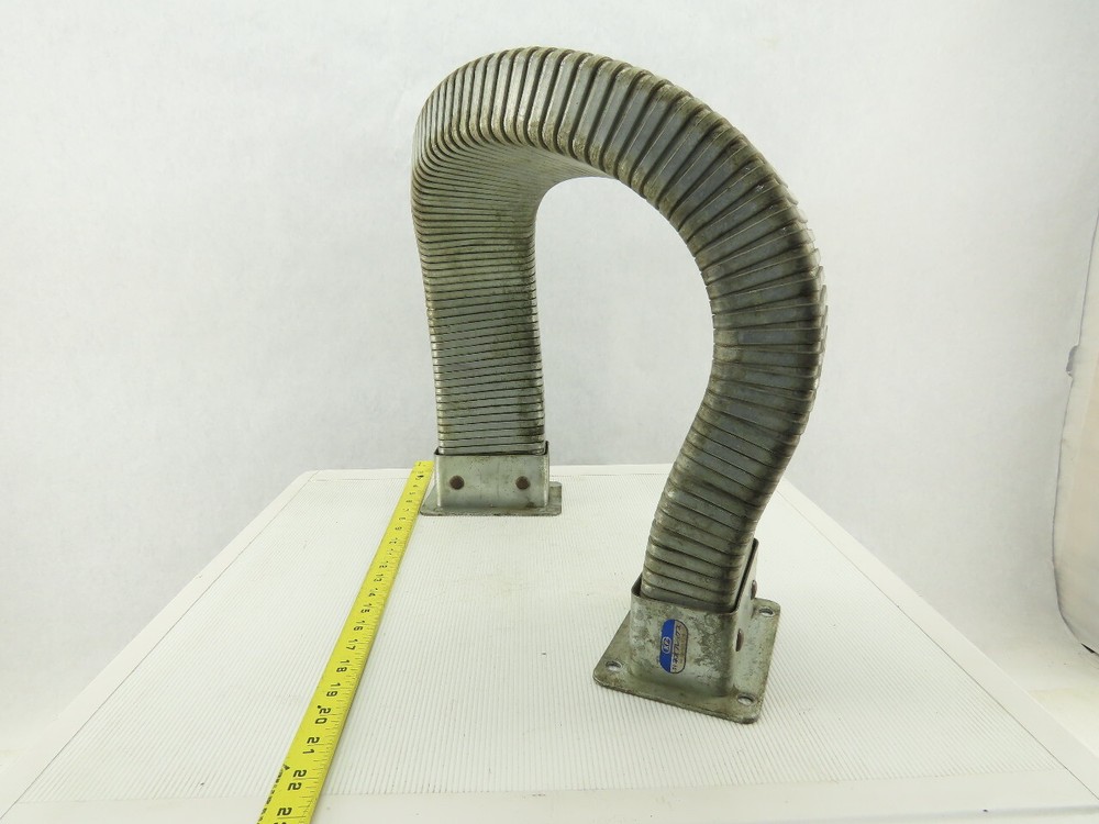 4" x 2-3/4" Flexible Galvanized Enclosed Cable Wire Protector 50" OAL